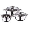 Set Cocina 5 Piezas S.ignacio + 3 Sartenes Aluminio Negro Antiadherente Inducción.