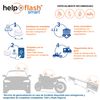 2 Luces De Emergencias V16 Homologadas Help Flash Smart Polipropileno