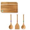 Tabla De Corte+utensilio De Cocina Bambú Benetton 33x23x1,5cm Madera