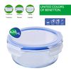 2 Recipientes Herméticos Borosilicato Benetton 1,5l Y 620 Ml.