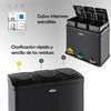 Cubo De Reciclaje Con 3 Compartimentoswellhome 45 L En Total