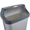 3 Cubos Basura Tapa Deslizante Plástico Keeeper Rasmus 10/25/50l Gris