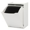 2 Papeleras De Reciclaje Polipropileno Wellhome Eco-logico 40l Blanco