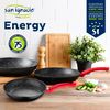 Pack 3 Sartenes Al. Forjado San Ignacio Energy Con 1 Grill Y 3 Utensilios Nylon