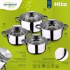 8 Baterias De Cocina San Ignacio Hita  Ac Inox 24 Cubiertos Azul