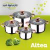 Batería Cocina San Ignacio Altea Con 4 Utensilios Acero Inoxidable Gris