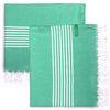 Set 2 Toallas Benetton Hamman 80x165cm 170gsm 100%algodon Verde Casa Benetton