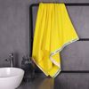 Set 2 Toalla De Playa 90x160cm 380gsm Velour 100%algodon Amarillo Casa Benetton