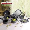 Set Cocina Magefesa: 10 Pzs, Cacerolas Y Sartenes Acero Vitrificado, Ø16, Ø20, Ø24cm.