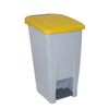 3 Cubos De Reciclaje Plástico Denox Con Ruedas 80l C/u Verde/amarillo/azul