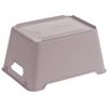 2 Cajas De Almacenamiento Plástico Keeeper Lotta 19,5x14x10 Cm Gris