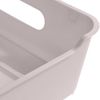 2 Cajas De Almacenamiento Plástico Keeeper Lotta 28x21x6,5 Cm Gris