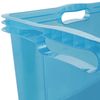 2 Caja De Almacenaje Multiusos Plástico Keeeper Franz 43x35x23 Cm Azul