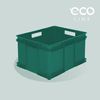 2x Caja De Almacenaje Eurobox Xxl, Plástico Eco (pp), 52 X 43 X 28 Cm, 54 L, Verde