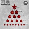 Pack De 18 Piezas Decorativas De Navidad + 6 Guirnaldas De Cobre De 20 Led Para Interiores