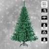 Abeto De Navidad Verde 150 Cm + 1 Guirnalda Cobre Blanco 100 Led 8 Funciones Luz Cálida