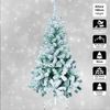 Árbol Navidad 150 Cm Nevado + Pack Decorativo + 2 Guirnaldas Led