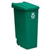 4 Cubos Reciclaje Plástico Wellhome 110l C/u Azul/verde/amarillo/marrón