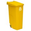 4 Cubos Reciclaje Plástico Wellhome 110l C/u Azul/verde/amarillo/marrón