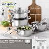 Set Cocina San Ignacio: Batería 7 Piezas Y Sartenes 18/22/26cm Con Utensilios Optimum Plus