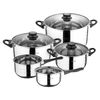 Set Cocina: Sartenes San Ignacio Acero Inox. (18/22 Cm) Y Grill Daimiel Aluminio 28x28 Cm.