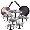 Set Cocina 12 Piezas San Ignacio Cassel Con Sartenes (20/24cm), Acero Inoxidable.