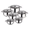 Set Cocina 12 Piezas San Ignacio Cassel Con Sartenes (20/24cm), Acero Inoxidable.