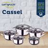 12 Pzas Batería Cocina San Ignacio Cassel Con 3 Sartenes Red&marble