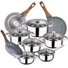 Set Cocina San Ignacio 12 Piezas Inoxidable Con Sartenes Daimiel Aluminio.