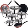 Set Cocina 12 Pzs San Ignacio Cassel Inox., Sartenes 16/20/24cm San Ignacio Paradise.