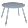 Conjunto De Mesa Con Silla Wellhome Dulzura Gris