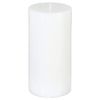 Conjunto De Velas Blancas Rústicas:  1 Vela D7 X H14 + 1 Vela D10 X H11 + 4 Velas D4,5