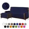 Funda De Sofá Chaise-longue 4 Plazas Elegant Reversible- Adaptable A Ambos Lados Azul