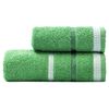 Set De 6 Toallas (3 De Mano 50x30cm + 3 De Baño 90x50cm) 450gsm 100% Algodón, Verde Rayas