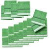 Set 12 Toallas (6 Mano 50x30cm + 6 Baño 90x50cm) 450gsm Algodón, Verde Rayas