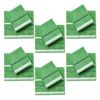 Set 12 Toallas (6 Mano 50x30cm + 6 Baño 90x50cm) 450gsm Algodón, Verde Rayas