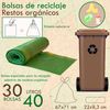 Rollo De 30 Bolsas De Basura Autocierre 40l - 50l. De Capacidad