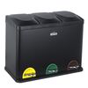 Pack Cubo Reciclaje 45l, 3 Compartimentos + 20 Bolsas 20l, Ideal Para Hogar/oficina.