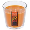 Set De 3 Velas Perfumadas D.13,5 Cm. Aromas A Rosa, Frutos Rojos Y Frambuesa