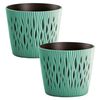 2x Maceta Redonda Plastico Sandy Round Salvia 15,8x15,8x13,8cm