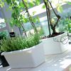 3x Jardinera Respana Soporte Plastico Blanco 78,6x18,4x14,5cm