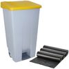 Contenedor Selectivo 120 Litros + 3x Bolsas De Basura De 10 Unidades|42x57x88 Cm