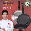 Pack De 3 Sartenes Ø20/24 Y 28 Cms + Batería De Cocina De 8pc En Acero Inoxidable