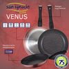 Pack De 3 Sartenes Ø20/24 Y 28 Cms + Batería De Cocina De 8pc En Acero Inoxidable Aluminio Forjado / Acero Inoxidable San Ignacio   Cobre / Cromado