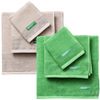 Pack De 2 Set De 3 Toallas De Baño Cada Uno En Color Verde Y Otras En Beige