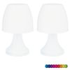 Set De 2 Lámparas Inalámbricas De Sobremesa Led Con Cambio De Color Rgb H.27cm