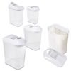 Pack De 5pc Dispensadores De Cereales Color Blanco.