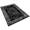 Alfombra De Poliester Estampada 60 X 100cm Modelo Nine Negro