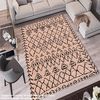 Alfombra De Poliester Estampada 60 X 100cm Modelo Battlefield Crema