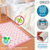 Alfombra De Poliester Estampada 80 X 120cm Modelo Pinkredstars Multicolor